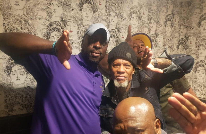Xi Nu Nu fellowship with D.L. Hughley